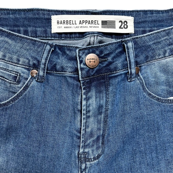 Barbell Apparel Women’s‎ Size 28 Medium Blue Wash Slim Athletic Fit Jeans - Picture 3 of 8